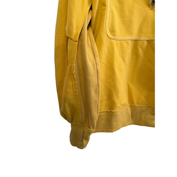 FP Free People Movement in the Clouds Yellow Slouchy Sweatshirt Women's Size S - Picture 3 of 7